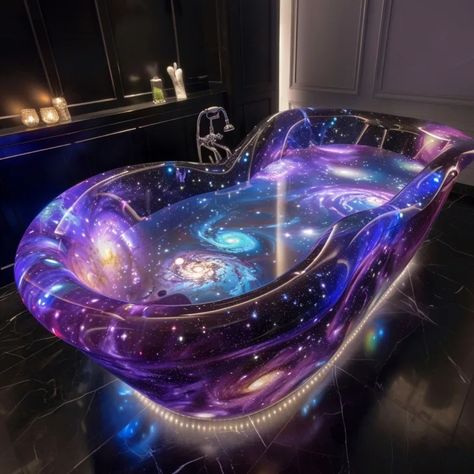 Starry Soak: Exploring the Beauty of Galaxy Bathtubs Galaxy Room Decor, Galaxy Room, Galaxy Decor, Jetted Bath Tubs, Galaxy Colors, Superhero Room, Epoxy Countertop, Galaxy Theme, Soothing Bath