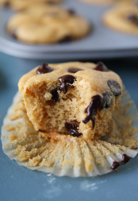 PaleOMG Greek Yogurt Collagen Chocolate Chip Muffins Collagen Muffins, Paleo Friendly Desserts, Chocolate Chip Muffin Recipe, No Dairy, Healthy Muffins, Chocolate Chip Muffins, Easy Beef, Paleo Dessert, Healthy Appetizers