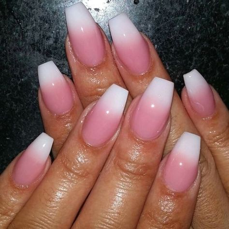 Best 25+ Pink white nails ideas on Pinterest | Simple ... #nailartideas #nailart Pink And White Nails, Pink White Nails, Faded Nails, Ombre Acrylic, Stunning Nails, Pink Ombre Nails, Valentine Nails, Art Time, Ombre Acrylic Nails