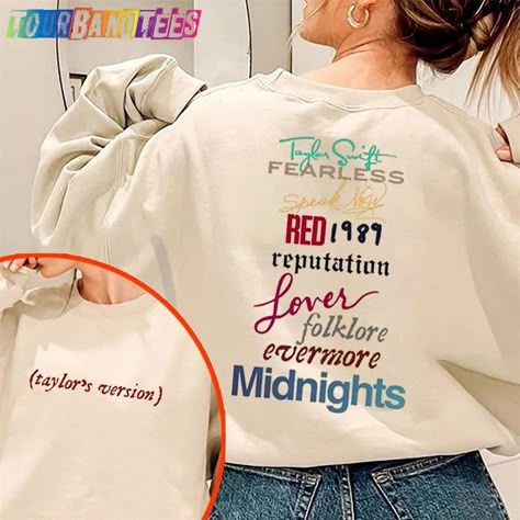 Taylor Swift Albums Sweatshirt, Taylor Swift Vinyl Sweatshirt, Taylor Swift Inspired T Shirt, Taylor Swift Lover Shirt Ideas, Taylor Swift Sweatshirt Cricut, Taylor Swift Eras Shirt Ideas, Taylors Version Sweatshirt, Taylor Swift Eras Sweatshirt, Eras Tour T Shirt Ideas