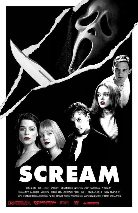 Scarie Movie, Scream Movie Poster, Scream Franchise, Slasher Movies, Horror Movie Icons, Scream Movie, I Love Cinema, Horror Posters, Movie Poster Wall