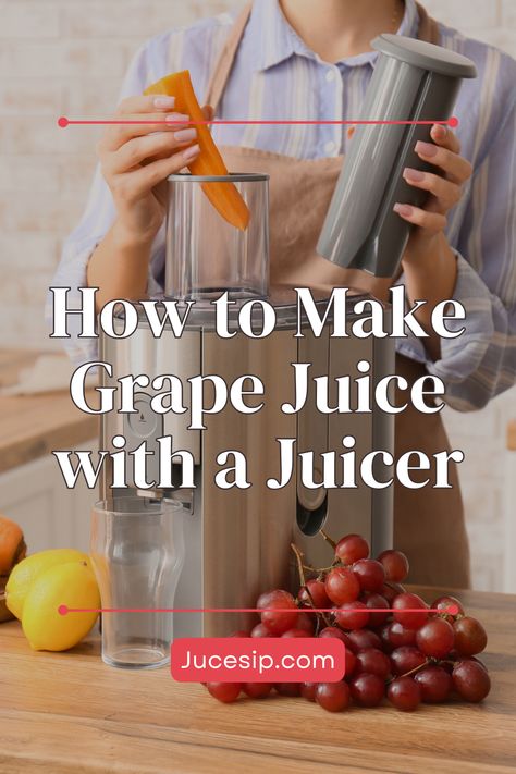 How to Make Grape Juice with a Juicer Homemade Grape Juice Concentrate, How To Juice Grapes, White Grape Juice Recipe, Juicing Grapes With A Juicer, Grape Juice Recipe Juicer, Making Grape Juice From Fresh Grapes, Homemade Grape Juice Recipe, Green Grape Juice Recipe, Muscadine Recipe