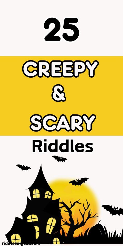 Unlock your spooky side with 25+ creepy & scary riddles! Perfect for thrill-seekers and Halloween fans. Click to read if you dare! Scary Riddles With Answers, Halloween Riddles For Adults, Halloween Riddles For Kids, Halloween Riddles, Lunchbox Notes For Kids, Hard Riddles, Halloween Jokes, Lunchbox Notes, Funny Jokes For Kids