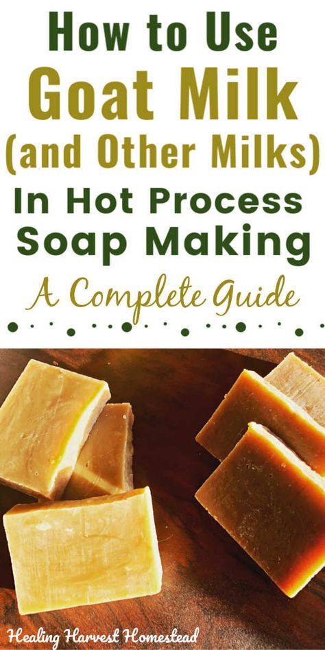 Goat Milk Hot Process Soap Recipe, Goats Milk And Tallow Soap, Goat Milk Soap Recipe With Lard, Hot Process Goat Milk Soap Recipes, Goat Milk Products Diy, Hot Press Soap Recipe, Making Goat Milk Soap, Goat Milk Soap Recipe, Method Soap