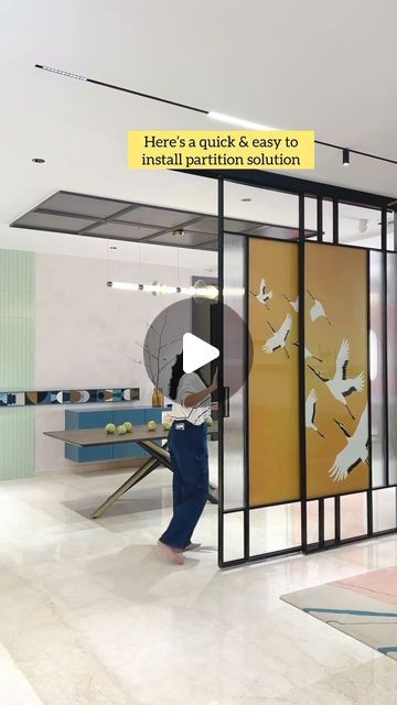 Studio Partition Ideas, Sandwich Glass Partition, Aluminium Partition Design, Fluted Glass Partition, Aluminium Partition, Partition Ideas, Fluted Glass, Glass Partition, Makeup Studio