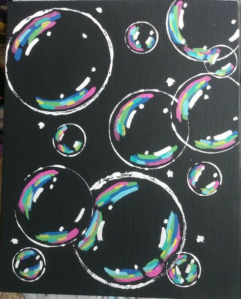 Number Artwork, Bubble Drawing, Blackboard Art, Chalkboard Drawings, Iphone Ideas, Bubble Painting, Posca Art, Black Board, Bubble Art