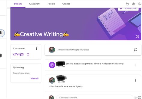 google classroom
writing 
creative writing Google Classroom Codes For Movies, Google Classrooms To Join For Fun, Join My Google Classroom, Google Classroom Codes To Join For Fun, Google Classroom Codes, Learn To Code, English Class, Google Classroom, The Class