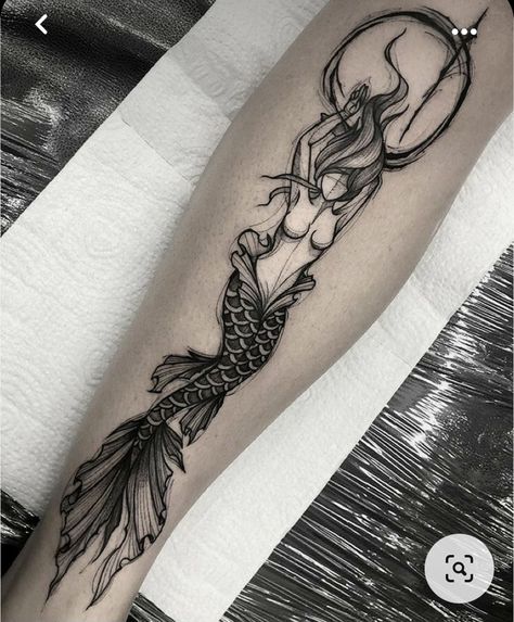 Mermaid Sleeve Tattoos, Siren Tattoo, Mermaid Tattoo Designs, Fantasy Tattoos, Mythology Tattoos, Fish Tattoo, Mermaid Tattoo, Mermaid Tattoos, Dream Tattoos