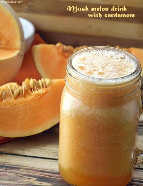 Muskmelon Drink with Cardamom