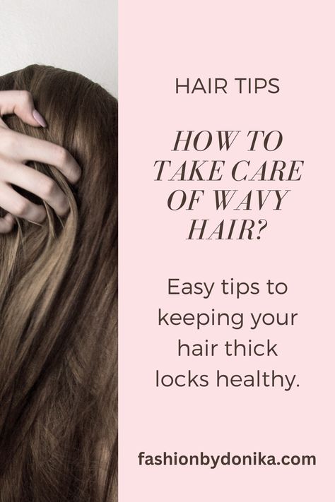 Easy tips to keeping your hair thick locks healthy everyday! Hair Care For Thick Wavy Hair, How To Take Care Of Wavy Hair Tips, Healthy Wavy Hair, Take Care Of Wavy Hair, Thick Locks, Wavy Hair Tips, Everyday Hair, Thick Wavy Hair, Hair Do