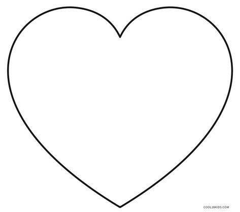 Free Printable Heart Coloring Pages For Kids Free Printable Hearts, Heart Coloring Pages Free Printable, Heart Templates Free Printables, Hearts Coloring Pages, Printable Hearts, Heart Coloring Page, Heart Shapes Template, Printable Heart Template, Shape Coloring Pages