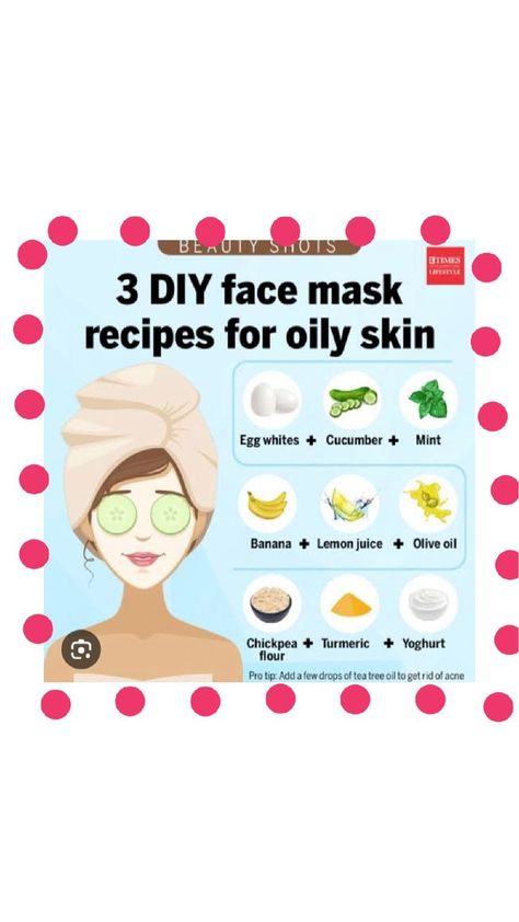 homemade face masks Face Mask For Oily Skin, Mask For Oily Skin, Oil Skin, Face Mask Recipe, Beauty Shots, How To Get Rid Of Acne, Skin Care Recipes, Diy Mask, Homemade Skin Care