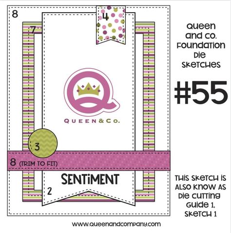 Queen And Company Card Sketches, Card Maps, Queen And Company, Company Card, Card Patterns, Card Sketches, Handmade Cards, Cards Handmade, Foundation