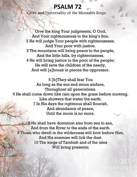 Psalm 72, Bible Psalms, God's Healing, Angel Prayers, Prayer Candles, Christmas Poems, Poor People, Inspirational Quotes God, God Prayer