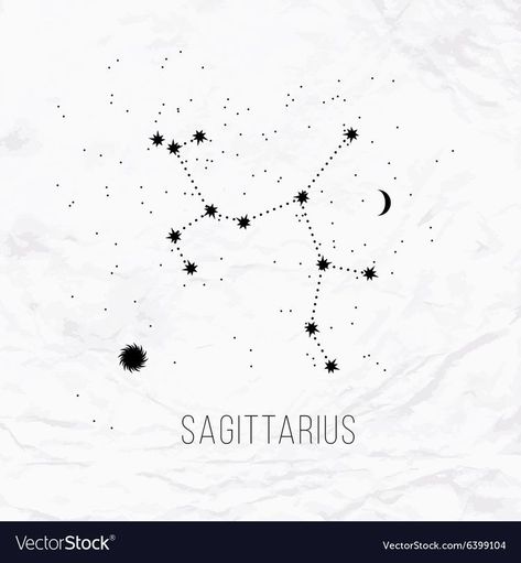 Ancient Calendar, Horoscope Illustration, Portrait Tattoo Sleeve, Sagittarius Tattoo Designs, White Paper Background, Lily Flower Tattoos, Sagittarius Tattoo, Sagittarius Constellation, Small Shoulder Tattoos