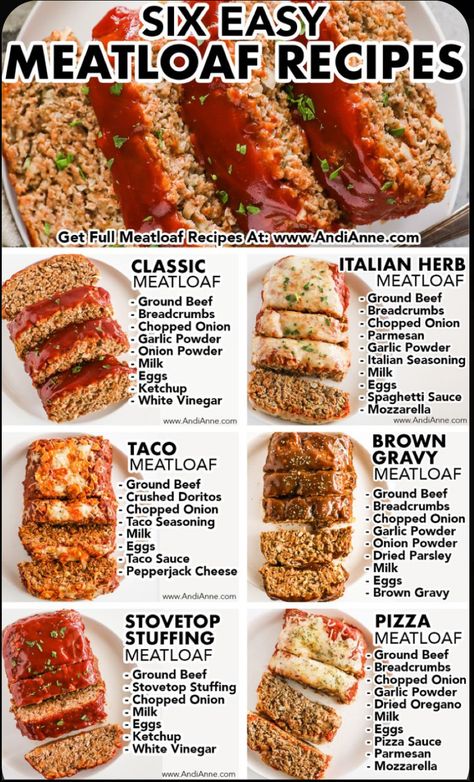 Fast Food Homemade, Fast Easy Ground Beef Recipes, Meatloaf Balls Recipes, Elderly Meal Ideas, Mac And Cheese Meatloaf Casserole Recipe, Hamburger Meat Dinner Ideas, Traditional Christmas Dinner Ideas, Meatloaf Meals, Low Effort Meals