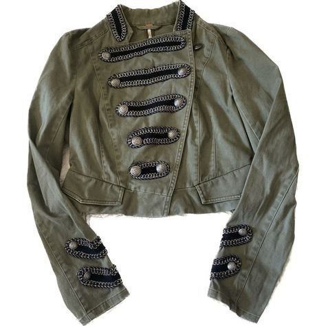 Free People Officer Military Crop Jacket Women Size 4 military green Cropped Jacket, Jacket Women, Crop Jacket, Military Green, Priority Mail, Free People, Womens Sizes, Size 4, Jackets For Women