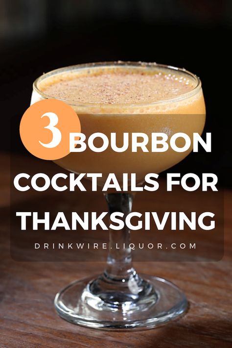 Looking for the best bourbon cocktails to pair with Thanksgiving dinner? Look no further than this comprehensive guide to the perfect Wild Turkey cocktails to pair with each course. From straight bourbon to bourbon and absinthe mixed drinks, there is a little something for everyone to enjoy this holiday season. #Thanksgiving #BourbonCocktail #HappyHolidays Wild Turkey Bourbon, Best Bourbon, Turkey Spices, Brandy Cocktails, Spiced Drinks, Thanksgiving Drinks, Bourbon Drinks, Thanksgiving Cocktails, Best Bourbons