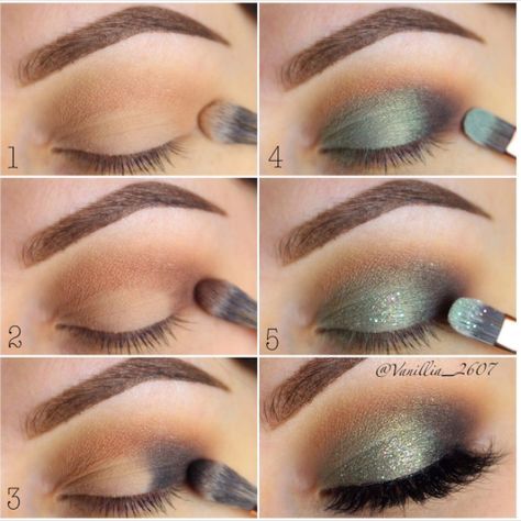 Green can be tricky, but here’s proof that it can be done. | 18 Eye Makeup Cheat Sheets If You Don't Know WTF You're Doing Makeup Cheat Sheets, Maquillage Yeux Cut Crease, Eye Makeup Steps, Makeup Step By Step, Simple Eye Makeup, Makijaż Smokey Eye, How To Apply Eyeliner, Makeup Guide, Makeup Tips For Beginners