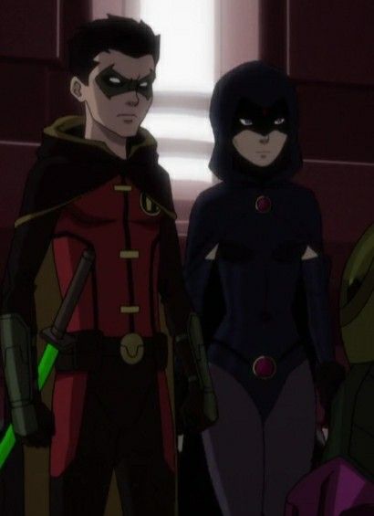 Raven Dcamu, Nightwing Young Justice, Raven Robin, Son Of Batman, Raven Fanart, Robin And Raven, Dc Couples, Batfamily Funny, Robin Dc