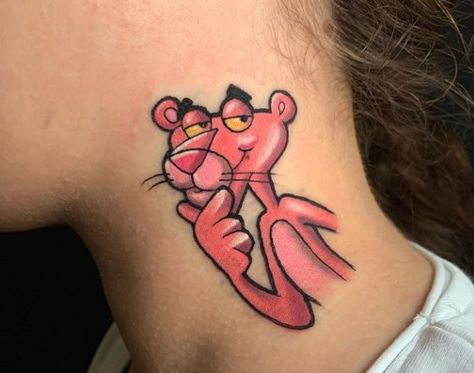 Pink Panther Tattoo, Panther Tattoo, Tattoo Board, Pink Panther, Pink Panthers, Disney Tattoos, Body Tattoos, I Tattoo, Panther