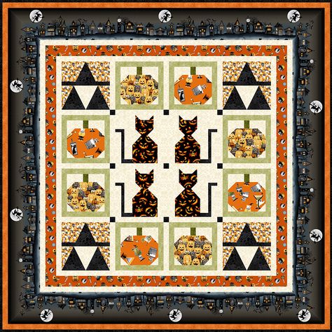 Wee Folk Art, Mccalls Quilting, Halloween Quilt Patterns, Free Applique Patterns, Fall Quilt Patterns, Halloween Ball, Halloween Sewing, Quilt Shops, Fall Quilts