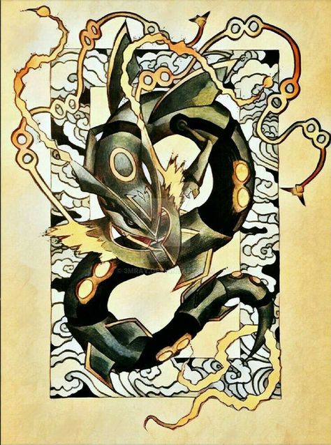 Rayquaza Art, Rayquaza Tattoo, Shiny Rayquaza, Mega Rayquaza, Deviantart Pokemon, Rayquaza Pokemon, Pikachu Tattoo, Sapphire Pokemon, Deadpool Pikachu