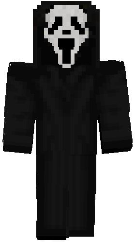 Ghostface (Scream) villain, ghost face, icon of halloween, woodsboro killer, creepy, scary, horror | Nova Skin Minecraft Skins Halloween, Ghost Face Icon, Minecraft V, Ghostface Scream, Nova Skin, Nova Skin Gallery, Horse Armor, Face Icon, Ghost Face