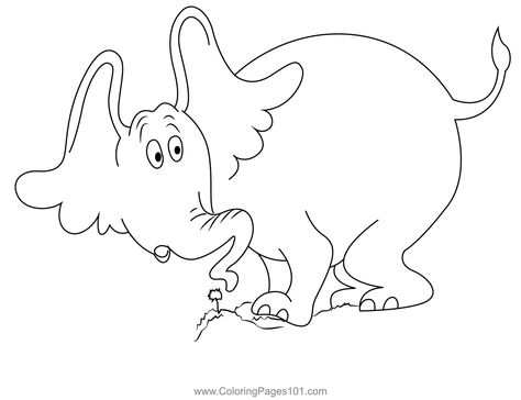 Horton Pic Coloring Page Horton Hears A Who, Free Kids, Printable Coloring Pages, Printable Coloring, Coloring Pages For Kids, Coloring Page, Free Printable, Free Printables, Coloring Pages