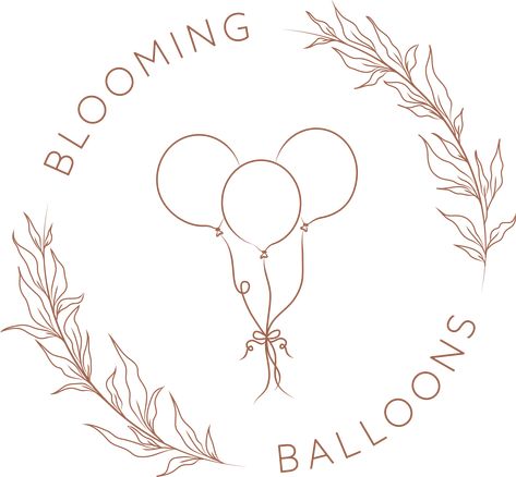 Balloon Company Logo, Party Planner Logo Ideas, Balloon Business Logo, Balloon Logo Design, Logo Design Event, Party Planners Logo, Event Planner Logo, Balloon Logo, Balloon Bouquet Diy