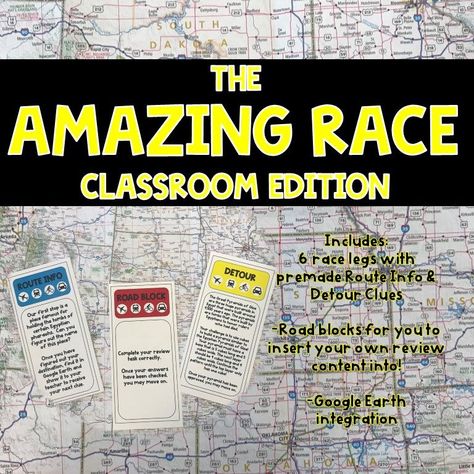 Amazing Race Ideas, Amazing Race Challenges, Amazing Race Games, January Lesson Plans, Student Engagement Strategies, Race Games, Amazing Race Party, Race Theme, Math Review Activities