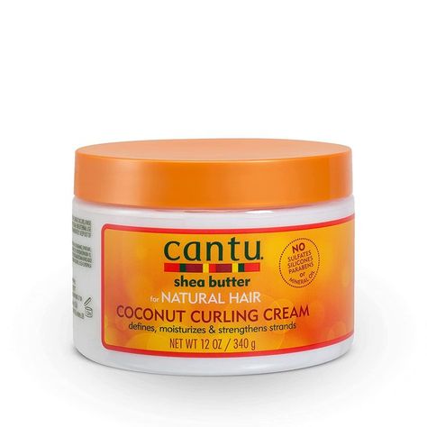 Cantu Coconut Curling Cream with Shea Butter for Natural Hair, 12 oz Cantu Products, Cantu Coconut Curling Cream, Cantu For Natural Hair, Curling Cream, High Porosity Hair, Carrots Oil, Daucus Carota, Aging Hair, Spiked Hair