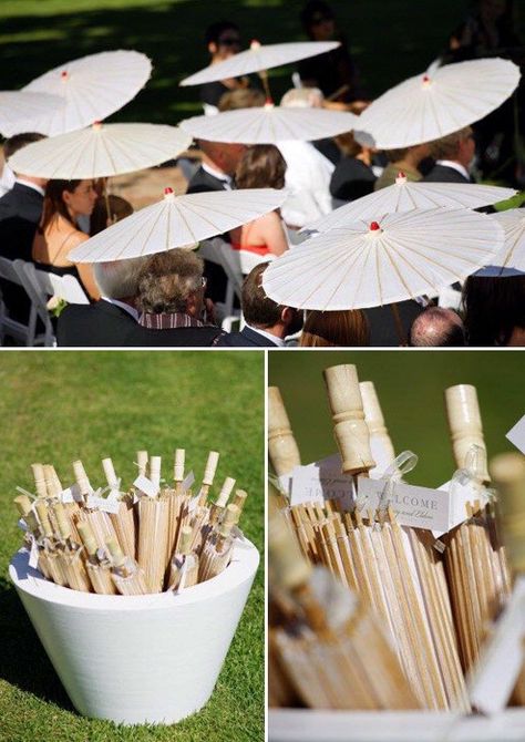 wedding parasols for guests, maybe mix matched umbrellas for the texas heat? Parasol Wedding, Paper Parasol, Paper Umbrellas, Umbrella Wedding, Weddings By Color, Wedding Bridal Party, Outside Wedding, Desert Wedding, Wedding Mood