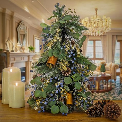 Topiary Tree, Unique Holiday Decor, Topiary Trees, Front Porch Christmas Decor, Christmas Centerpieces, Green Christmas, Christmas Deco, Christmas Inspiration, All Things Christmas