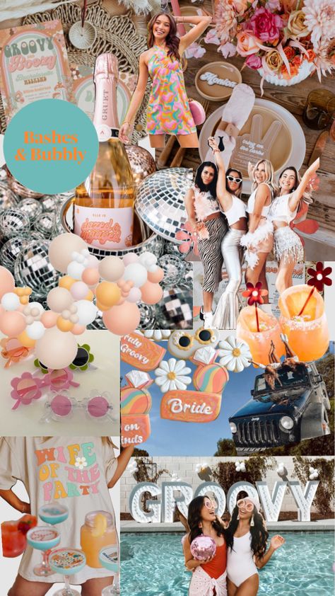 Bubbly Bachelorette Party, Retro Bachelorette Party, Bachelorette Party Theme, Lake Theme, Retro Bachelorette, Bachelorette Party Planning, Bachelorette Themes, Bachelorette Party Themes, Bach Party