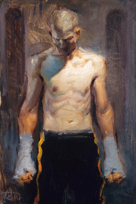 Steve Huston, Hand Wraps, Contemporary Fine Art, Traditional Paintings, Anatomy Art, Gay Art, Male Art, Life Drawing, The Villain