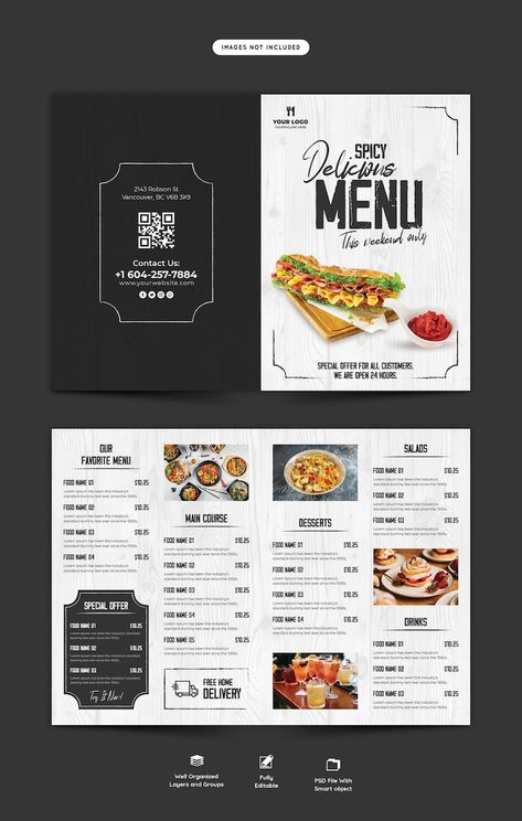 Menu Design Ideas Templates, Resturant Menu, Pizza Menu Design, Menu Engineering, Restaurant Menu Card, Menu Design Layout, Restaurant Brochures, Menu Pizza, Menu Design Inspiration