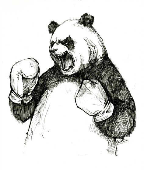 Panda Sketch, Panda Tattoo, Panda Drawing, Arte Doodle, Epic Tattoo, Devian Art, Panda Art, Panda Love, Bear Art