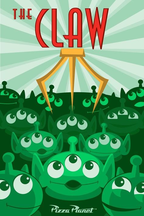 The Claw by Danny Handke, Available in WonderGround Gallery in Downtown Disney District at the Disneyland Resort Wallpapers Disney, Disney Heroes, Disney Wallpapers, Images Disney, Disney Posters, Downtown Disney, Toy Story Party, The Claw, Pixar Movies