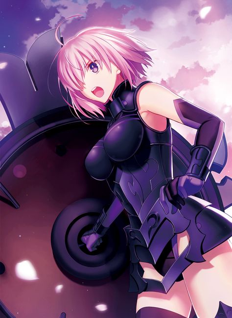 Shielder (Fate Series - Fate/Grand Order) Shielder Fate, Mash Kyrielight, Log Horizon, Parted Lips, Full Metal Alchemist, Elbow Gloves, Blue Gloves, Eyes Blue, Fate Anime Series