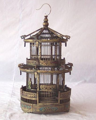 Valuable lessons to learn about 3D Composition and Lighting Antique Bird Cages, The Caged Bird Sings, Chinese Bamboo, Bird Cage Decor, Vintage Bird Cage, Asian Decor, Bird Cages, Vintage Birds, Bird Cage