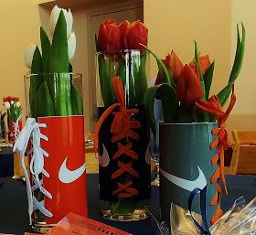 45th Birthday Party Ideas For Women, Basketball Centerpieces, March Madness Parties, Ball Birthday Party, Banquet Centerpieces, Basketball Theme Party, Sneaker Ball, Setting The Mood, Ball Birthday Parties