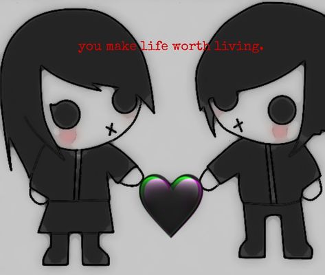 emo love emo couple emo kawaii emo 2022 Emo Couple Costumes, Emo Love Cartoon, Emo Couple, Emo Meme, Cute Emo Couples, Kawaii Emo, Emo Couples, Love Cartoon, Emo Love