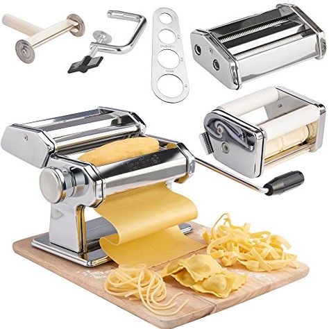 Pasta Making Machine, Pasta Maker Machine, Pasta Roller, Noodle Maker, Homemade Spaghetti, Homemade Noodles, Making Pasta, Pasta Machine, Pasta Maker