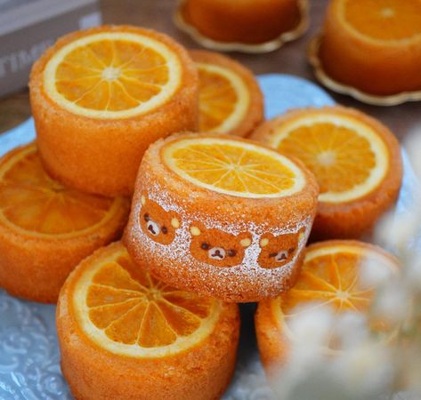 Dolce on Twitter: "Rilakkuma orange cake by sopi326 https://t.co/PJlQWP6JjP" / Twitter Japan Dessert, Orange Dessert, Savory Dessert, Gourmet Sweets, Dessert Platter, Childrens Meals, Sweet Treats Desserts, Dessert Bites, Creative Desserts