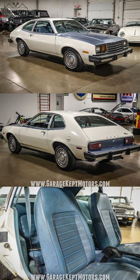 1980 Ford Pinto 80s Cars, Mustang Wallpaper, Ford Pinto, Two Tone Paint, Blue Interior, S Car, Automatic Transmission, E Mail, Mustang