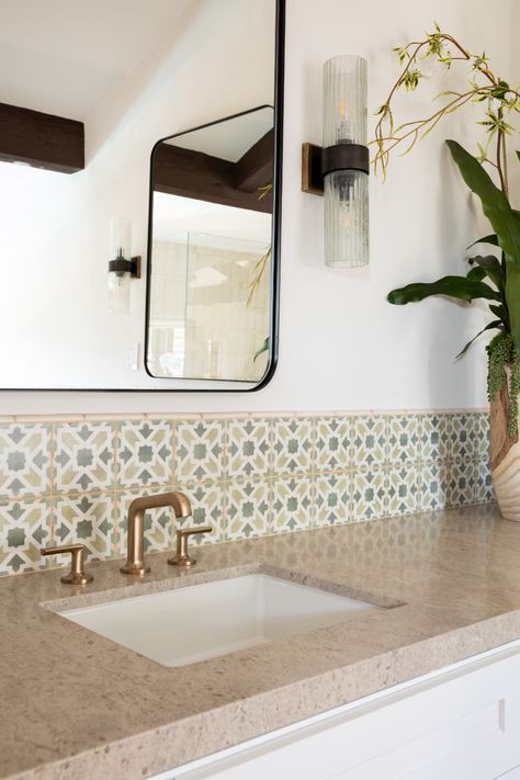 San Juan Spanish Revival - Mediterranean - Bathroom - Orange County - by Concept Design, Inc. | Houzz Spanish Style Homes Interior Bathroom, Modern Spanish Style Bathroom, Spanish Modern Bathroom, Modern Spanish Bathroom, Modern Mediterranean Bathroom, Spanish Revival Bathroom, Mediterranean Style Bathroom, Spanish Revival Interior, Modern Spanish Revival