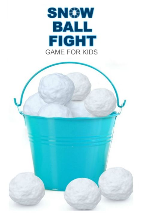 Indoor Snowball Fight | Growing A Jeweled Rose Diy Games For Kids, Snowball Games, Winter Party Games, Outdoor Water Games, Indoor Party Games, Indoor Snowballs, Trendy Games, Bored Kids, Free Games For Kids