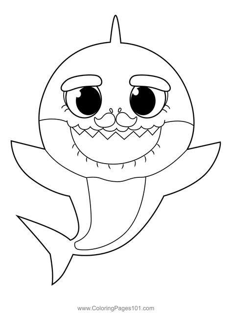 Grandpa Shark Pinkfong Coloring Page Grandpa Shark, Shark Craft, Shark Coloring Pages, Baby Shark, Free Coloring Pages, Free Kids, Printable Coloring Pages, Printable Coloring, Adult Coloring Pages