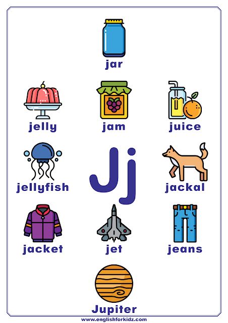 Letter J Worksheets, Flash Cards, Coloring Pages. English alphabet for kids. Letter J words. #ESL #ABC J Words Preschool, Letter J Flashcards, Alphabet Words Worksheet, J Is For, Letter J Worksheets Preschool, Word Family Worksheets Free, J Worksheet, English Alphabet For Kids, Preschool Alphabet Letters